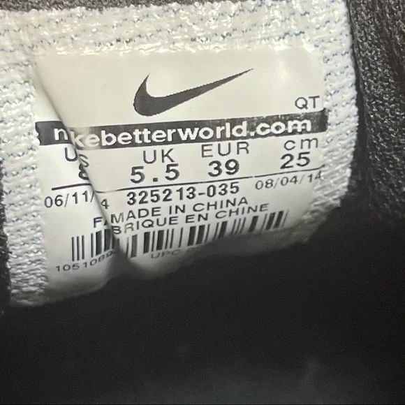 Original Womens Nike  Air Max 90 Trainers Pure Platinum Dark Grey 325213 035 - Picture 8 of 8